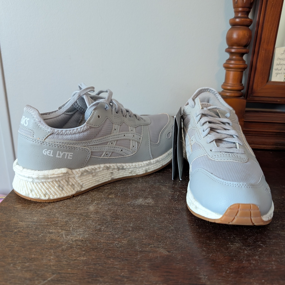 ASICS Gel Lyte Gray and White Sneakers